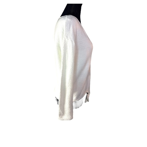 Madewell Textured Tie Front Shirt Size Medium - Picture 3 of 9